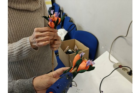 Warsztaty kreatywne dla seniorów - palma wielkanocna