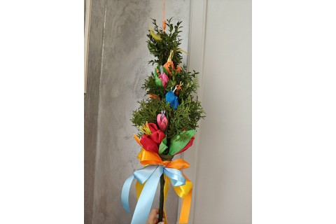 Warsztaty kreatywne dla seniorów - palma wielkanocna