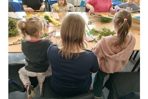 Warsztaty kreatywne dla rodziców z dziećmi 6+ Palmy wielkanocne