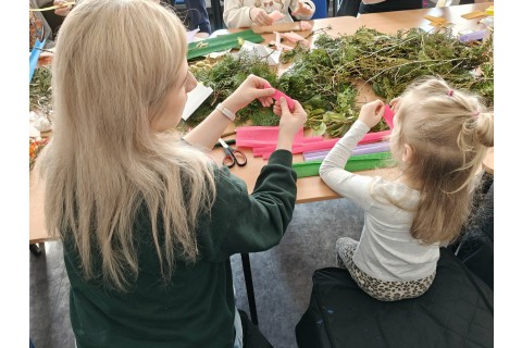 Warsztaty kreatywne dla rodziców z dziećmi 6+ Palmy wielkanocne