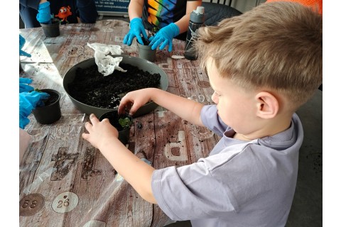 Warsztaty edukacyjno-przyrodnicze dla dzieci „Zielona baza małego ogrodnika”