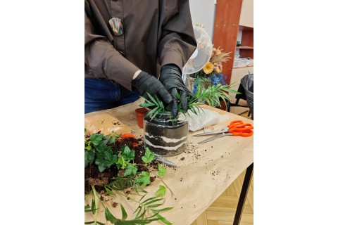 Warsztaty florystyczne dla seniorów - Las w szkle