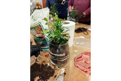 Warsztaty florystyczne dla seniorów - Las w szkle