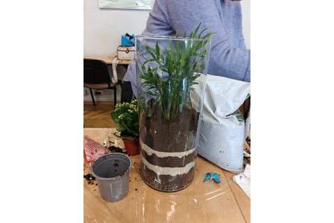 Warsztaty florystyczne dla seniorów - Las w szkle