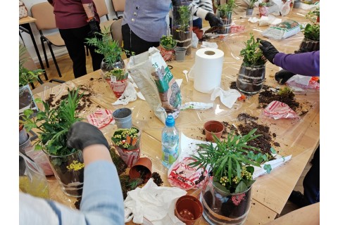 Warsztaty florystyczne dla seniorów - Las w szkle