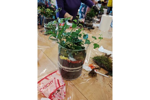 Warsztaty florystyczne dla seniorów - Las w szkle