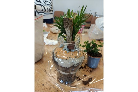 Warsztaty florystyczne dla seniorów - Las w szkle