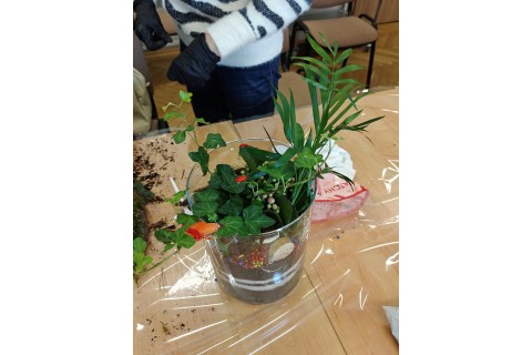 Warsztaty florystyczne dla seniorów - Las w szkle