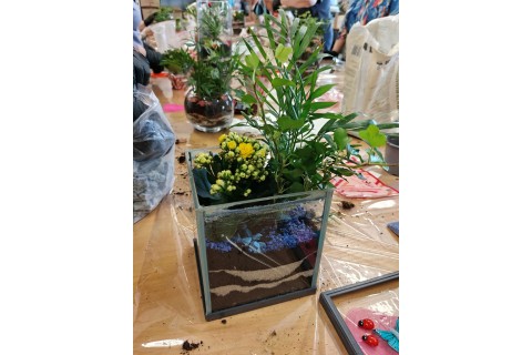 Warsztaty florystyczne dla seniorów - Las w szkle