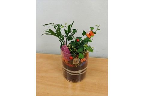 Warsztaty florystyczne dla seniorów - Las w szkle