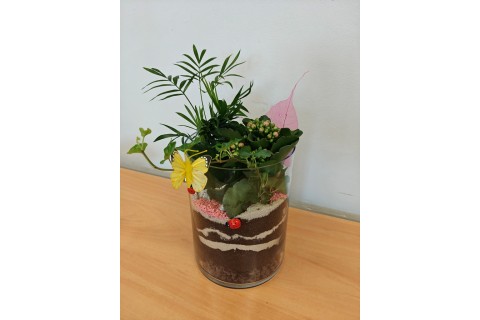 Warsztaty florystyczne dla seniorów - Las w szkle