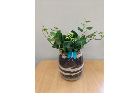 Warsztaty florystyczne dla seniorów - Las w szkle