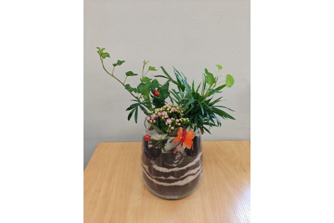 Warsztaty florystyczne dla seniorów - Las w szkle