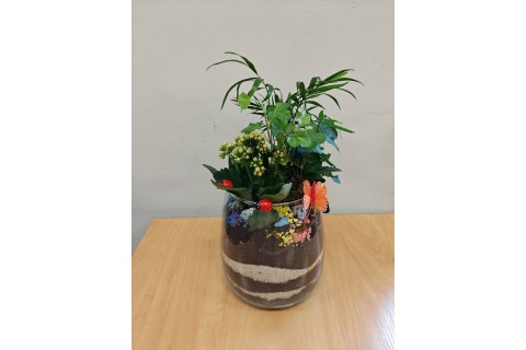 Warsztaty florystyczne dla seniorów - Las w szkle