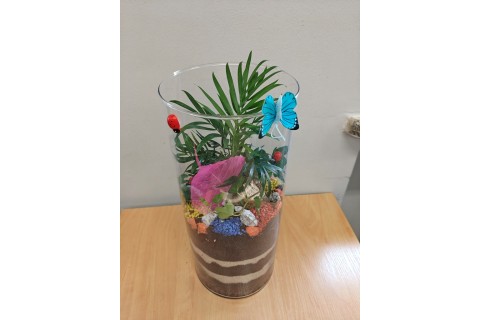 Warsztaty florystyczne dla seniorów - Las w szkle