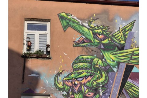 Spacer rodzinny po Białymstoku - Śródmiejskie murale