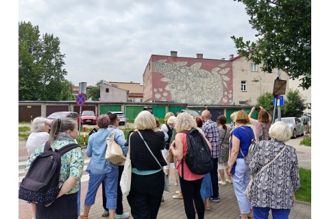 Spacer Seniorów po Białymstoku - Śródmiejskie murale