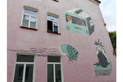 Spacer Seniorów po Białymstoku - Śródmiejskie murale