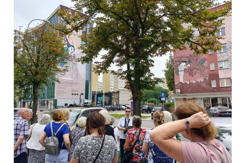 Spacer Seniorów po Białymstoku - Śródmiejskie murale