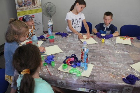 Warsztaty kreatywne dla dzieci 7+ medal dla Taty