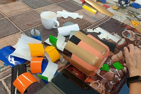 Warsztaty artystyczne dla seniorów - mozaika