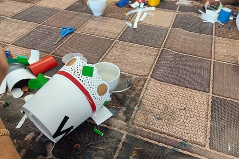 Warsztaty artystyczne dla seniorów - mozaika