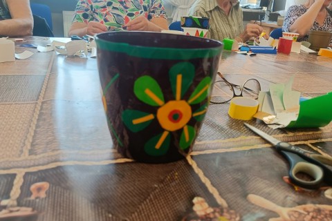 Warsztaty artystyczne dla seniorów - mozaika