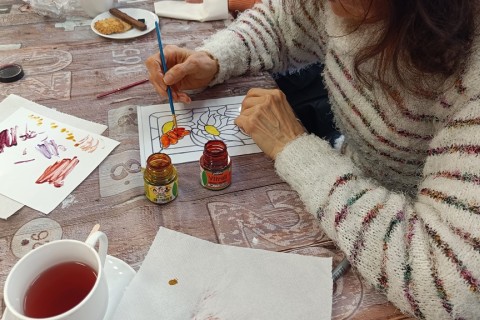 Warsztaty dla seniorów - „Malowanie na szkle”