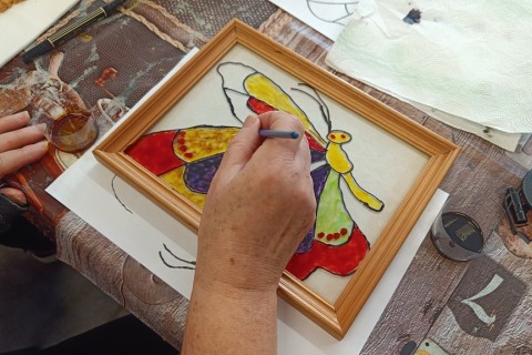 Warsztaty dla seniorów - „Malowanie na szkle”