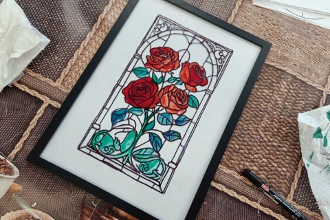 Warsztaty dla seniorów - „Malowanie na szkle”