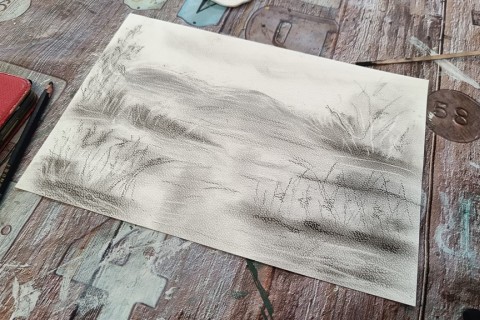 Warsztaty rysowania węglem dla seniorów