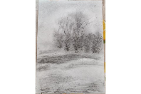 Warsztaty rysowania węglem dla seniorów