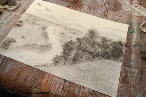 Warsztaty rysowania węglem dla seniorów