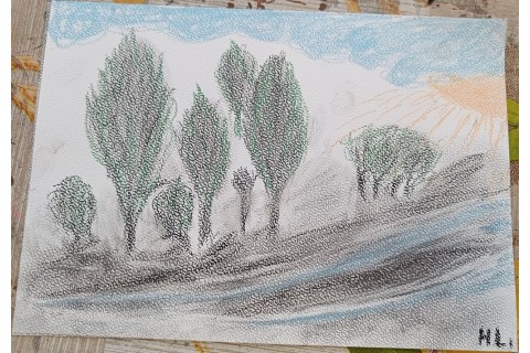 Warsztaty rysowania węglem dla seniorów