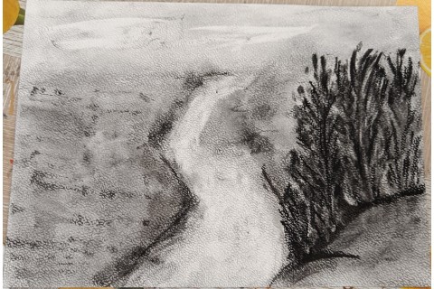 Warsztaty rysowania węglem dla seniorów