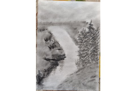 Warsztaty rysowania węglem dla seniorów