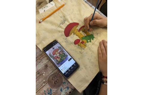 Warsztaty kreatywne dla dzieci 9+ Malowanie toreb eko